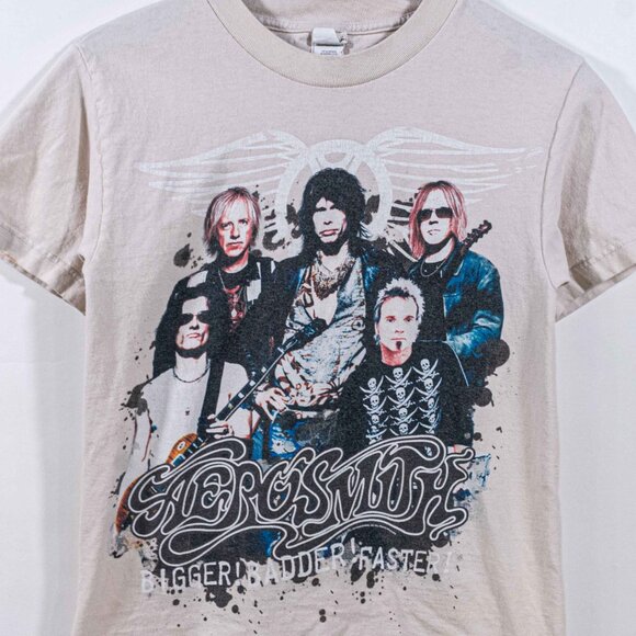 Aerosmith Bigger Badder Faster Tour T-Shirt Small Band Music Rock - Picture 8 of 10